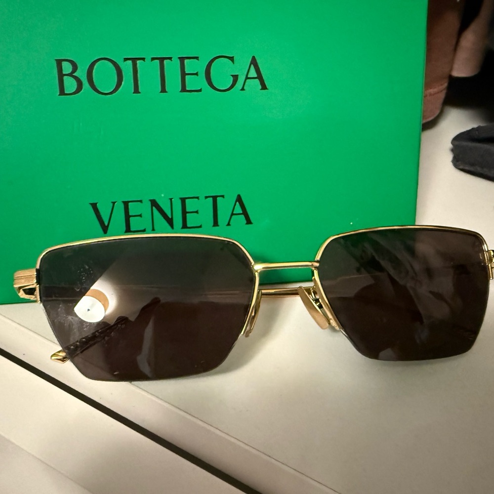 Bottega Veneta Gold Frame Sunglasses